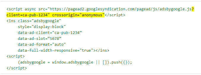 google adsense new optimized ad codes