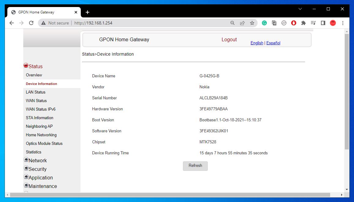 Nokia Fiber Router Setup | ONU | AdminGPON | G-140W | Nokia ONT 2 Nokia Home Gateway Login