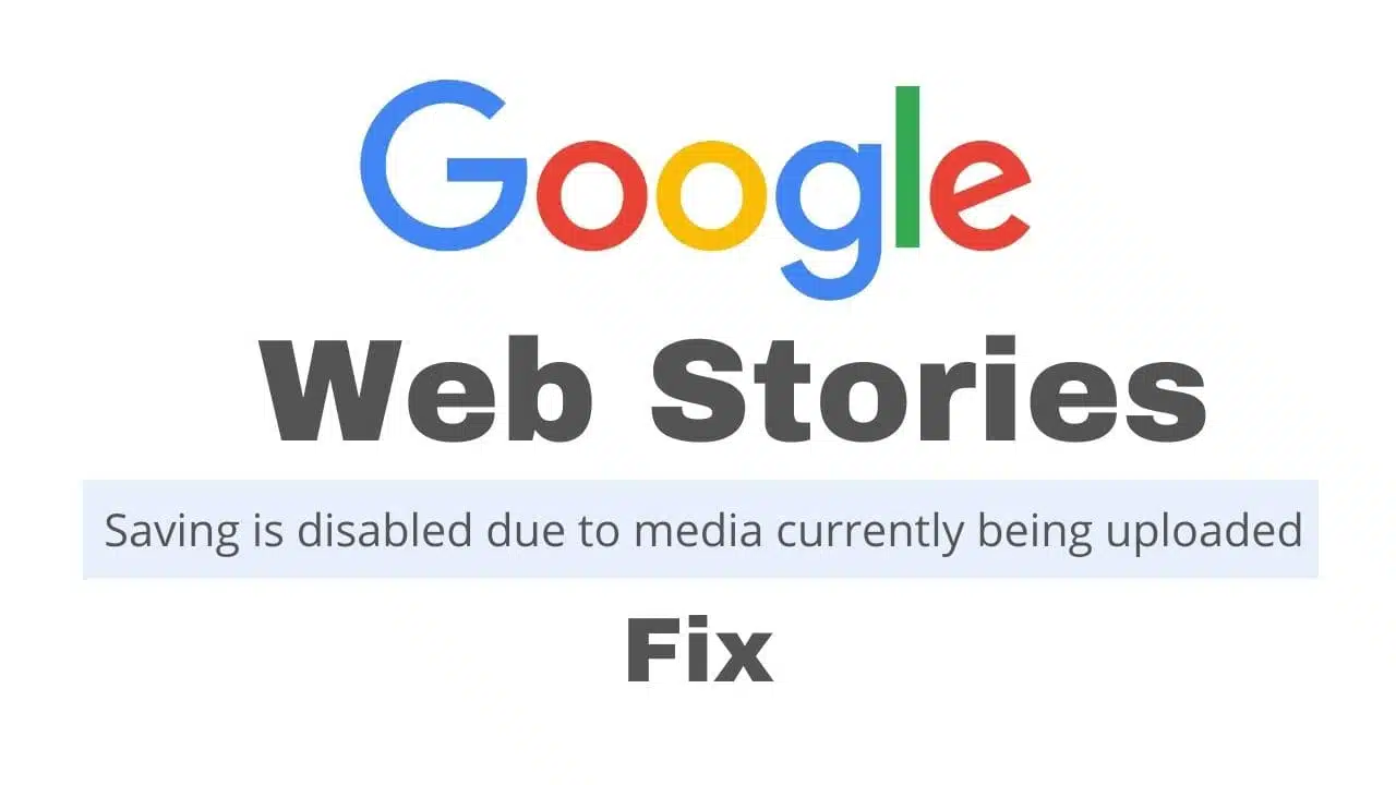 google web stories error fix